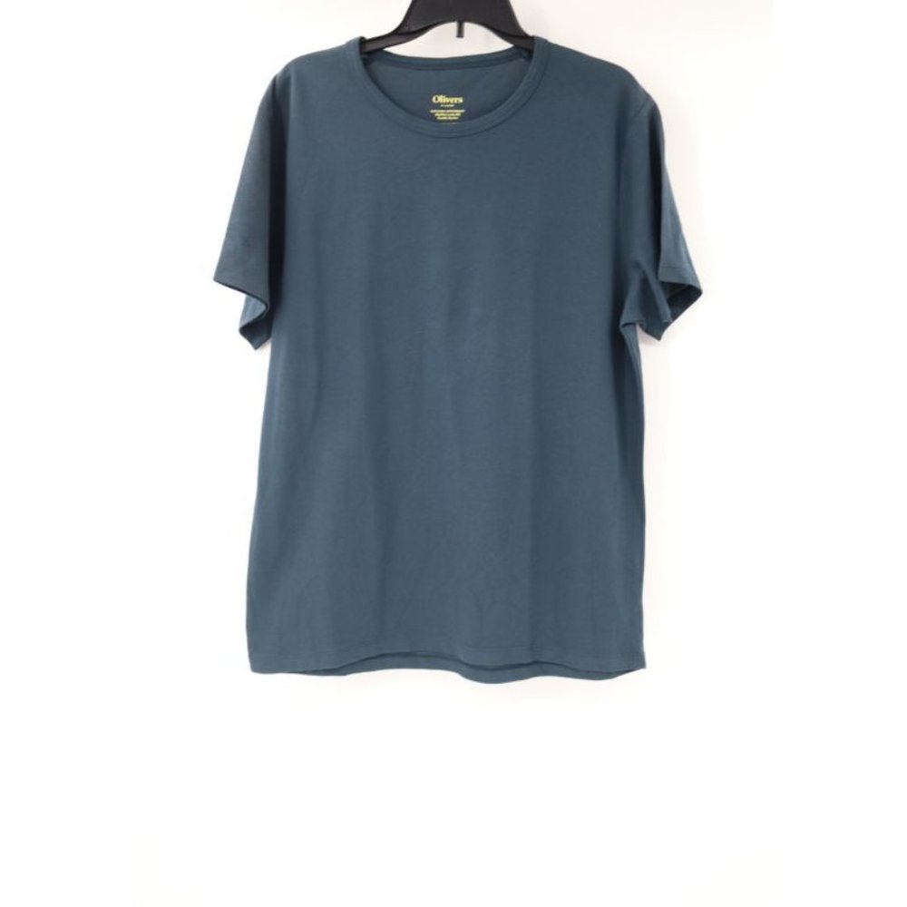 Olivers apparel‎ shirt Mens XL short sleeve cotton blend solid casual stretch